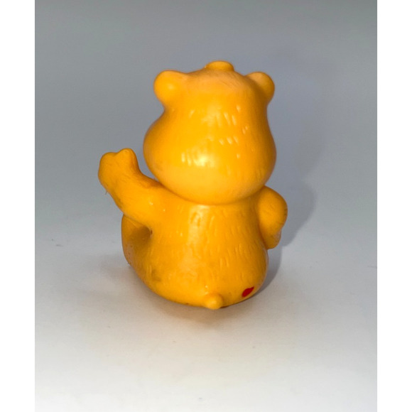 Vintage Orange Friendship Bear Care Bea Yellow Flowers Cake Topper Cupcake Top - Picture 3 of 7